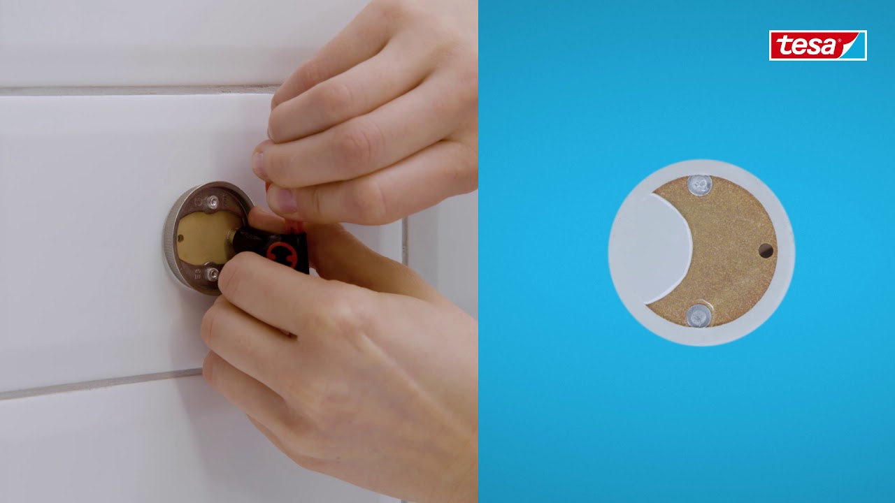 Akcesoria łazienkowe bez wiercenia tesa® - – jak je zamontować