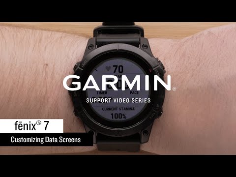 Support: Customizing fēnix® 7 Data Fields