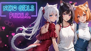 Neko Girls Puzzle (Nintendo Switch Gameplay) Let's Play ENF/CMNF Puzzle with Anime/Manga Hentai Girl