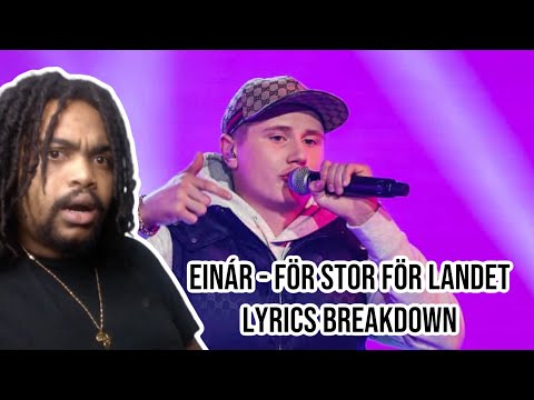 SWEDISH RAP REACTION Einár - för stor för landet