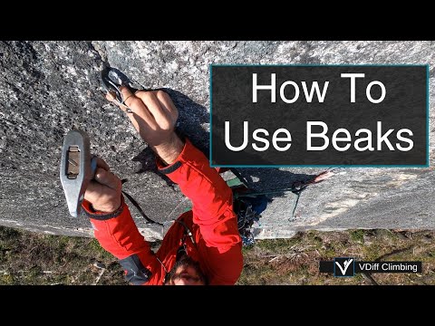How To Place Beaks - Aid Climbing Skills