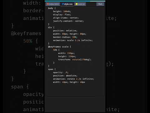 Create CSS Loading Animation💀 | CSS Animation | css tutorials #shorts #javascript #developer #coding