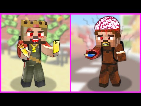 POOR ZOMBIE STUDENT VS RICH ZOMBIE STUDENT 😱 - Minecraft