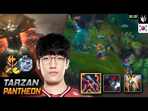Tarzan Jungle Pantheon Goredrinker Conqueror - Tarzan Pantheon Match Highlight - LOL KR 12.15