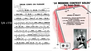 Drum Corps on Parade by John Pratt -Rudimental Play Along with Rick Series