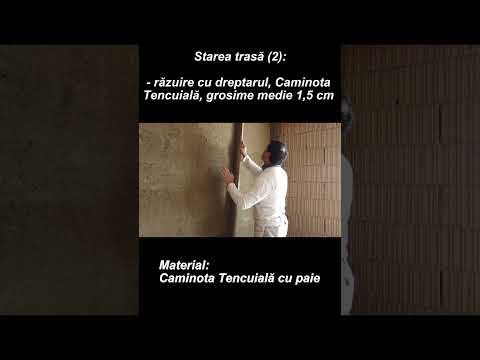 Video - răzuire Tencuială cu paie, starea trasă