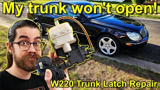2021-2026 S-Class & Maybach Power Trunk Spindle: Diagnosis and ...
