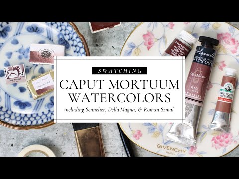 Caput Mortuum Watercolors, featuring Sennelier, Della Magna, Roman Szmal, Old Holland and more