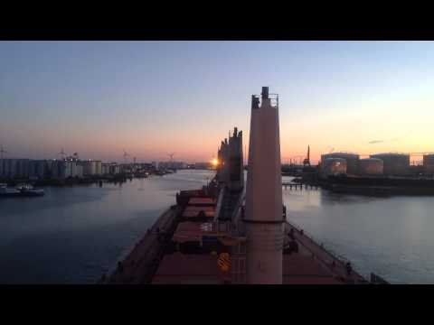 Inbound Bulk carrier to buoy 62 in Port of Rotterdam