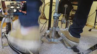 Slick Shoes - Cliche (drum cover) *Foot Cam*