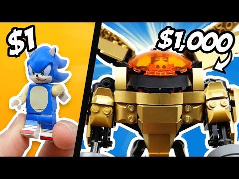 $1 vs $1000 LEGO SONIC builds!