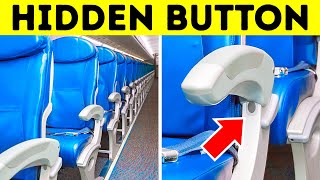 A Secret Button Under Your Plane Seat + Other Hidden Purposes