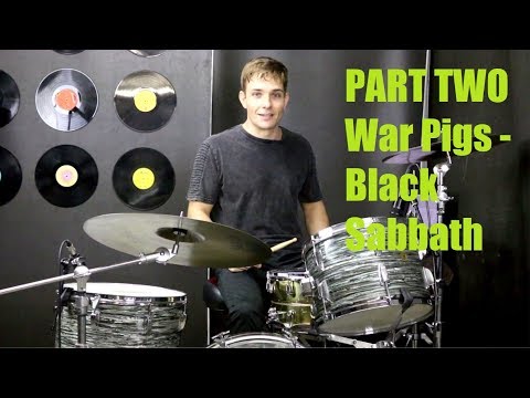War Pigs Drum Tutorial Part 2 - Black Sabbath