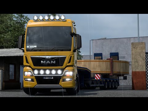 MAN TGX D38 33.640 | Oversize Load | Cardiff - Birmingham (GB) | Euro Truck Simulator 2 | ASMR