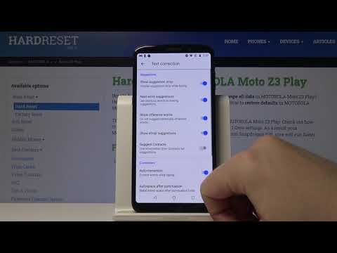 How to Activate Auto Correction on MOTOROLA Moto Z3 Play – Turn On Auto Correction