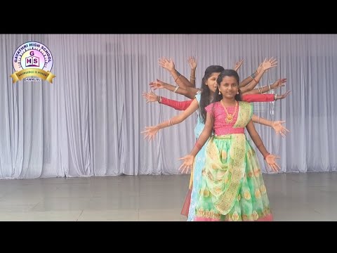Kalladare Naanu Dance performance by Higher primary students #karnataka #rajyothsava 