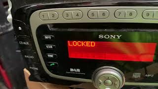 Ford radio says locked (scrap it )