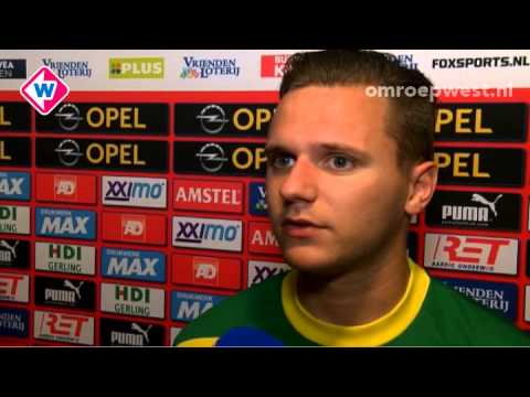 Ricky van Haaren is bklij met doelpunten, maar baalt van verlies