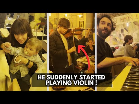 I played the MOST FAMOUS CLASSICAL PIECE EVER in a restaurant but SUDDENLY… 😱🎻