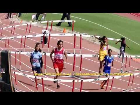 GIRL'S U14 80m HURDLES HEAT 1 TO 6  /SGFI 2016 AT PUNE