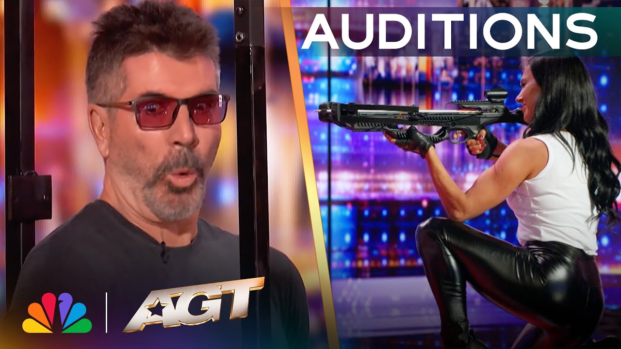 AGT’s Crossbow-Wielding Competitor Took A Risky Shot At Simon Cowell, And Mel B Had The Best Reaction To The Close Call AGT’s Crossbow-Wielding Competitor Took A Risky Shot At Simon Cowell, And Mel B Had The Best Reaction To The Close Call