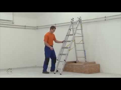 Zarges Skymaster X Mehrzweckleiter 3x12 Sprossen-youtube_img