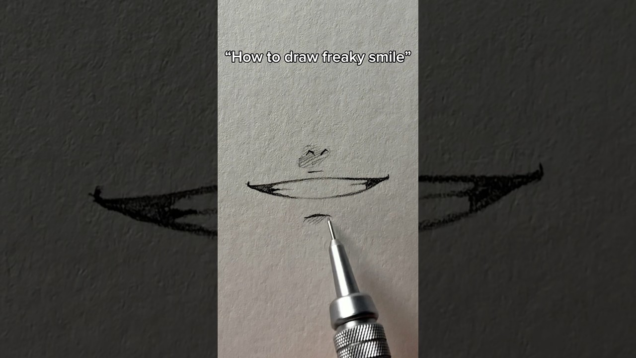 How to draw freaky smile