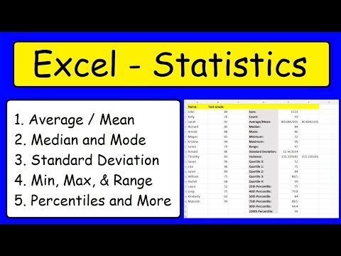 Statistics - Excel Video