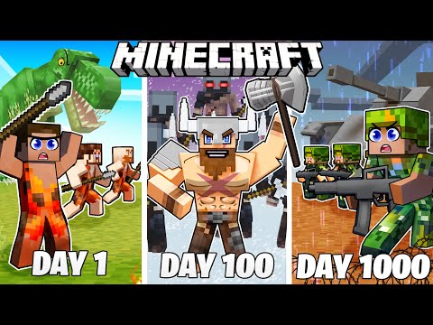 1000 DAYS WARRIOR SURVIVAL! 😱 Hardcore Minecraft!