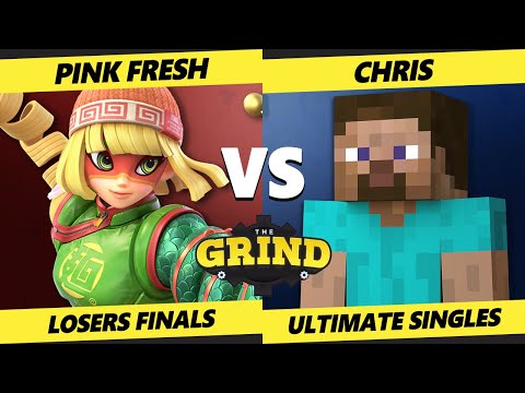 The Grind 281 LOSERS FINALS - Pink Fresh (Min Min) Vs. Chris (Steve, Game & Watch) Smash Ultimate