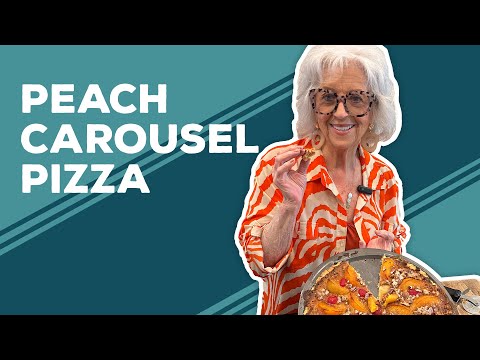 Love & Best Dishes: Peach Carousel Pizza Recipe | Summer Dessert Ideas