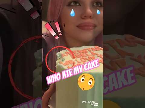 brought cake for her friend but Needed to try it first!? 🤤🤦‍♀️ #katseye #lara #megan
