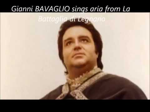 GIANNI BAVAGLIO sings the tenor's aria from Verdi's La Battaglia di Legnano