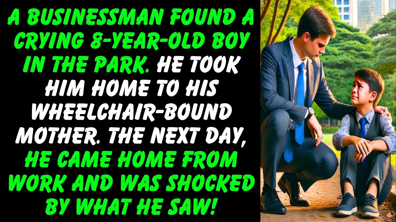 A Businessman Finds Crying 8-Year-Old in Park, Takes Him Home, But Next Day He's Shocked!