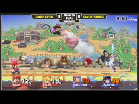 Hero to ZeRo - Zenyou + SlayerZ Vs. KiraFlax + K9sBruce Winners Quarters - Smash Wii U