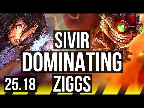 SIVIR & Leona vs ZIGGS & Sion (ADC) | 15/4/12, Dominating, 46k DMG | KR Master | 25.18