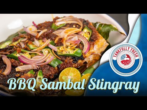 BBQ Sambal Stingray in Banana Leaf