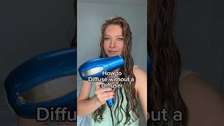 No diffuser? No problem. Want to try and wear your hair wavy but don’t have a diffuser? Try this!