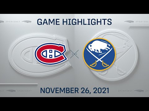 NHL Highlights | Canadiens vs. Sabres - Nov. 26, 2021