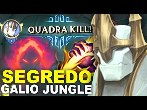 SEGREDO PARA JOGAR DE GALIO MIGHT JUNGLE | META DA PRÉ TEMPORADA NA JUNGLE GALIO QUADRA KILL
