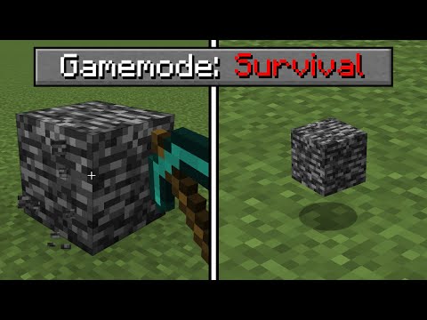 Can you break bedrock in survival Minecraft?