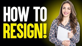 HOW TO WRITE A RESIGNATION LETTER or EMAIL! (Job Resignation Letter Sample + TEMPLATE!)