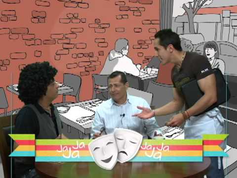 Chiste actuado por Emmanuel Flores en ActivaTv (mesero)