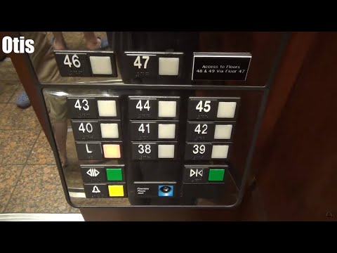 Fast Otis Traction Elevators @ 1700 Pacific - Dallas, TX