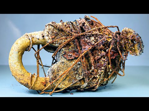 Very Rusty Antique Lock Restoration - Its Black Magic?