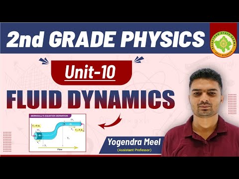 UNIT 10 FLUID DYNAMICS # 2ND GRADE PHYSICS #YOGENDRA MEEL  @SELFSCORERS