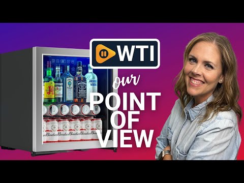 ICYPOLK Beverage Refrigerator Cooler-62 Cans Stainless Steel Mini Fridge with Digital Display and Glass Door for Soda Beer Wine - WTI product video review