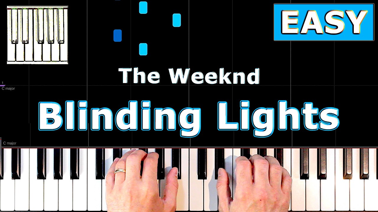 The Weeknd - Blinding Lights - Piano Tutorial EASY