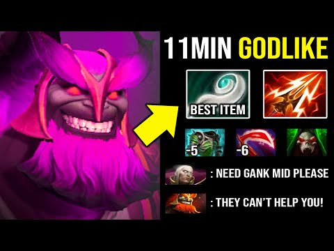 Here's WHY Eul's Scepter is so OP on Mars - 11Min Godlike Destroy Everything on the Map with 0 Death