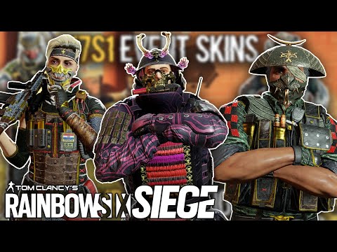 Upcoming Samurai EVENT SKINS, All Bundles & Weapon Skins - In-Game Showcase - Rainbow Six Siege Y7